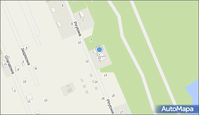 Swolszewice Duże, Pirytowa, 11, mapa Swolszewice Duże