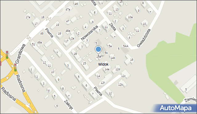 Szczecin, Piwna, 15a, mapa Szczecina