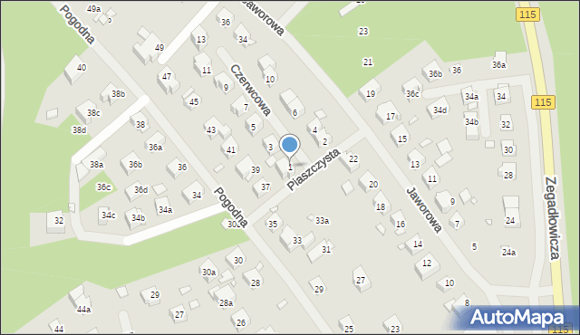 Szczecin, Piaszczysta, 1, mapa Szczecina