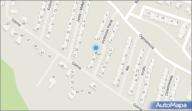 Szczecin, Piotrusia Pana, 18, mapa Szczecina