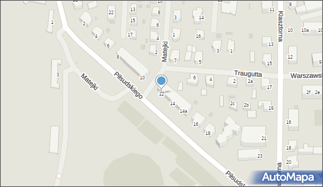 Szczecinek, Piłsudskiego Józefa, marsz., 12, mapa Szczecinek