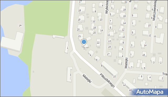 Szczecinek, Piłsudskiego Józefa, marsz., 2, mapa Szczecinek