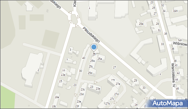Szczecinek, Piłsudskiego Józefa, marsz., 25, mapa Szczecinek