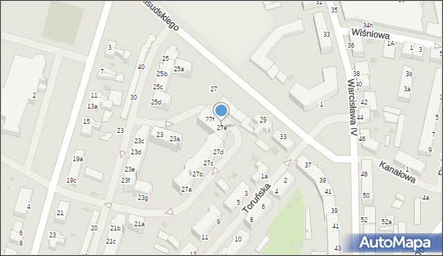 Szczecinek, Piłsudskiego Józefa, marsz., 27e, mapa Szczecinek