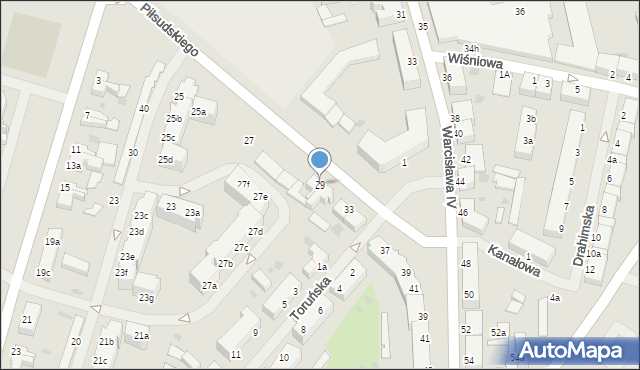 Szczecinek, Piłsudskiego Józefa, marsz., 29, mapa Szczecinek