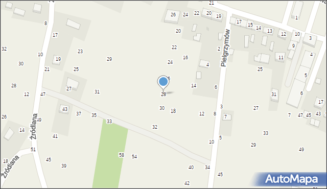 Szczepanów, Pielgrzymów, 28, mapa Szczepanów