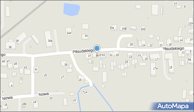 Szczucin, Piłsudskiego Józefa, marsz., 35, mapa Szczucin