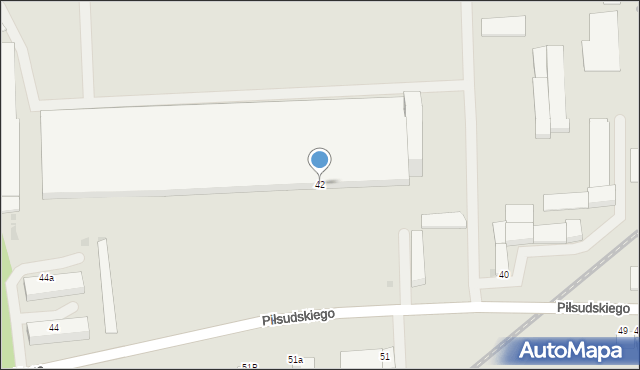 Szczucin, Piłsudskiego Józefa, marsz., 42, mapa Szczucin