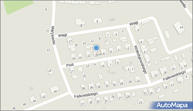 Szczuczyn, Pioli Józefa, 10, mapa Szczuczyn