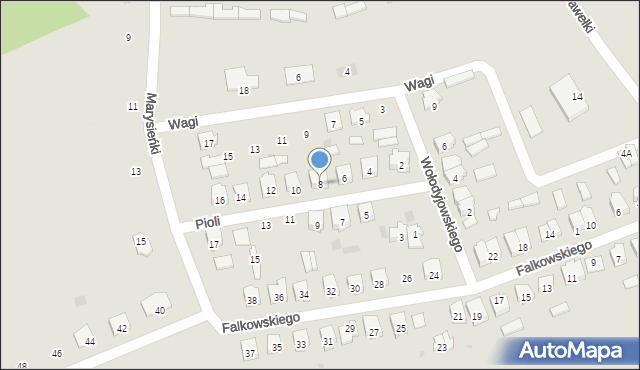 Szczuczyn, Pioli Józefa, 8, mapa Szczuczyn