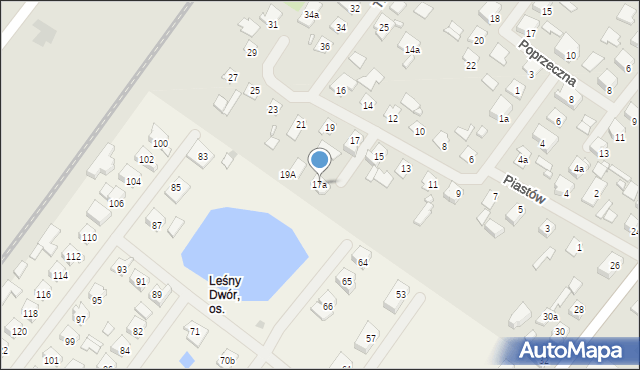 Szczytno, Piastów, 17a, mapa Szczytno