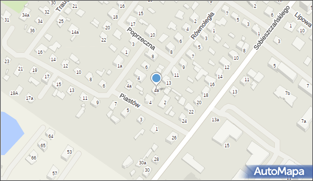 Szczytno, Piastów, 4a, mapa Szczytno