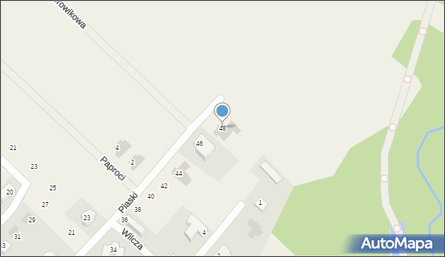 Szeligi, Piaski, 48, mapa Szeligi