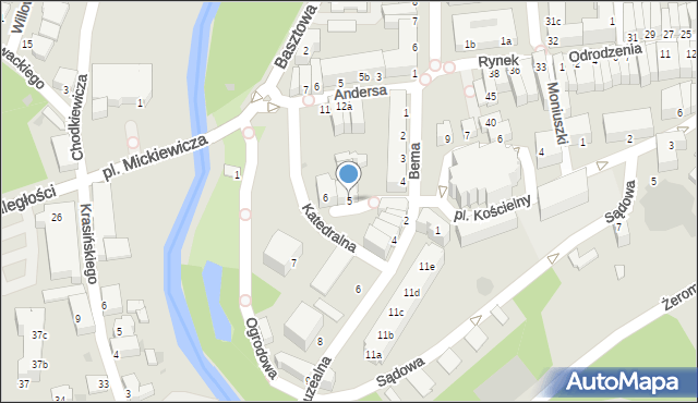 Szprotawa, Piastowska, 5, mapa Szprotawa