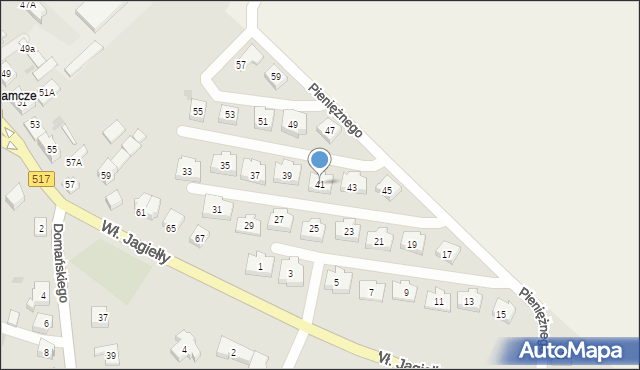 Sztum, Pieniężnego, 41, mapa Sztum