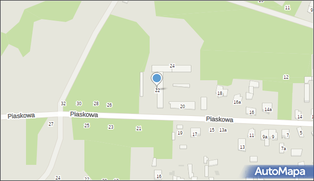 Szydłowiec, Piaskowa, 22, mapa Szydłowiec