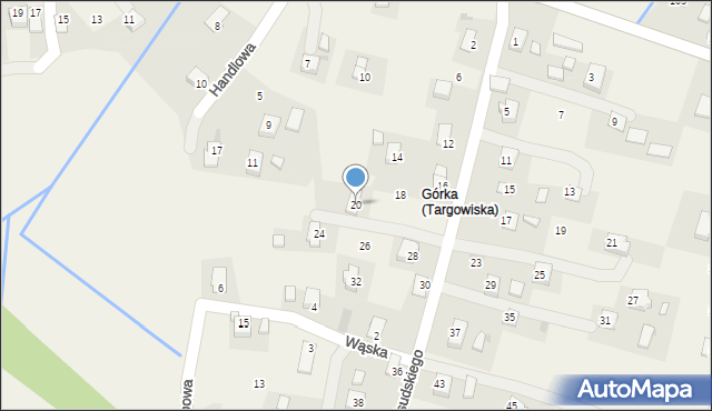 Targowiska, Piłsudskiego Józefa, marsz., 20, mapa Targowiska