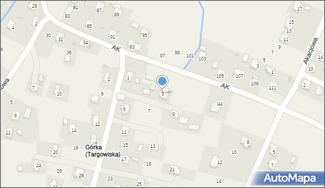Targowiska, Piłsudskiego Józefa, marsz., 3, mapa Targowiska