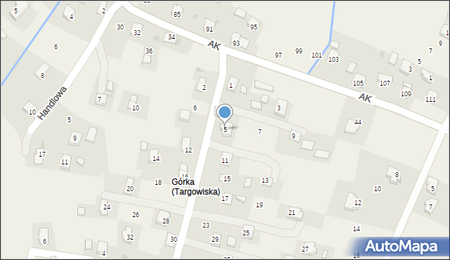 Targowiska, Piłsudskiego Józefa, marsz., 5, mapa Targowiska