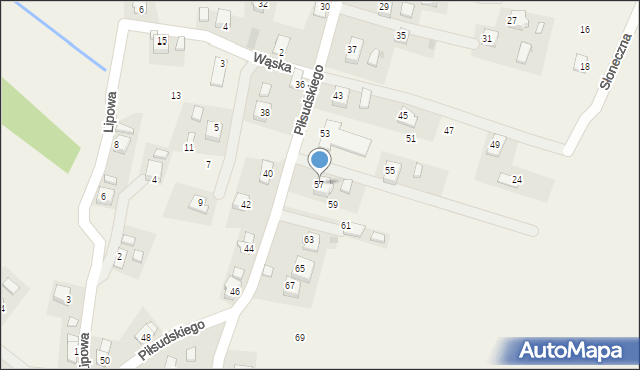 Targowiska, Piłsudskiego Józefa, marsz., 57, mapa Targowiska