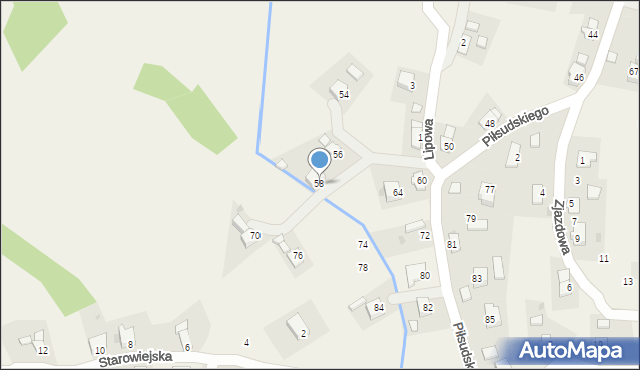 Targowiska, Piłsudskiego Józefa, marsz., 58, mapa Targowiska