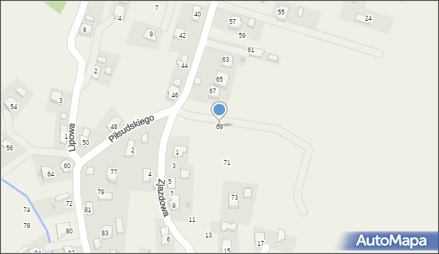 Targowiska, Piłsudskiego Józefa, marsz., 69, mapa Targowiska