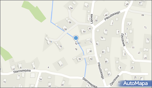 Targowiska, Piłsudskiego Józefa, marsz., 74, mapa Targowiska