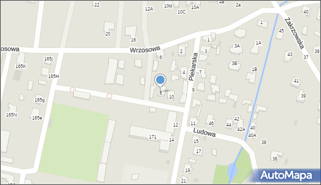 Tarnobrzeg, Piekarska, 8, mapa Tarnobrzegu