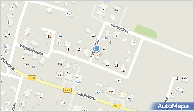 Tarnów, Piłsudskiej Aleksandry, 2, mapa Tarnów