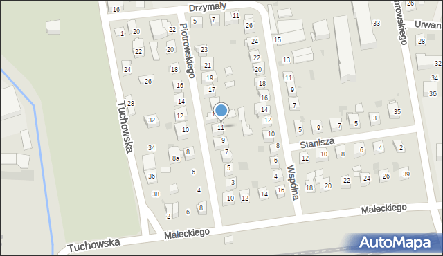 Tarnów, Piotrowskiego Rufina, 11, mapa Tarnów