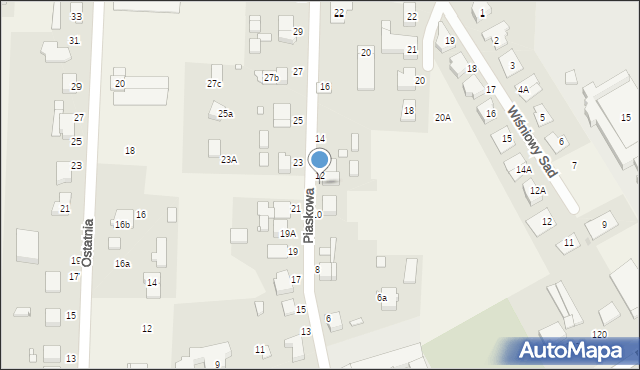 Tarnowo Podgórne, Piaskowa, 12a, mapa Tarnowo Podgórne