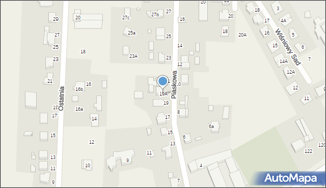 Tarnowo Podgórne, Piaskowa, 19A, mapa Tarnowo Podgórne