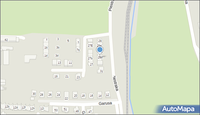 Tarnowskie Góry, Piestraka Feliksa, 29d, mapa Tarnowskie Góry