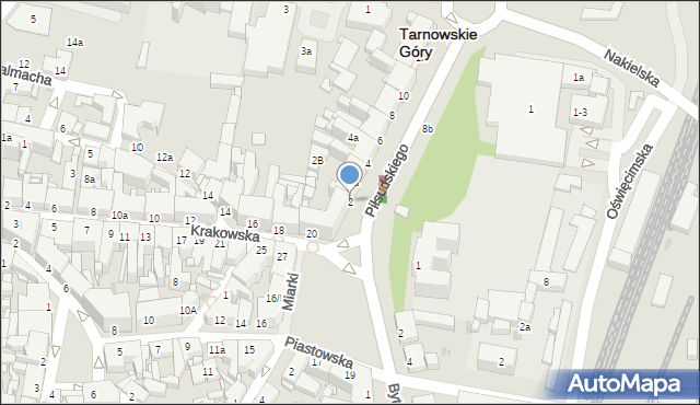 Tarnowskie Góry, Piłsudskiego Józefa, marsz., 2, mapa Tarnowskie Góry