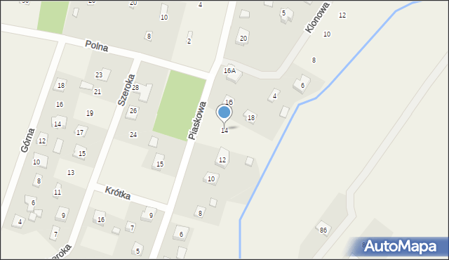 Tartak Brzózki, Piaskowa, 14, mapa Tartak Brzózki