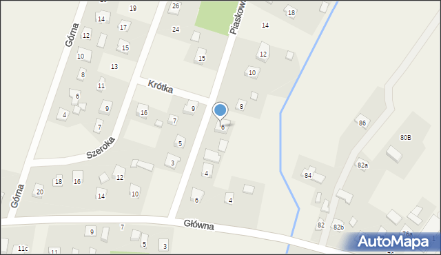 Tartak Brzózki, Piaskowa, 6A, mapa Tartak Brzózki