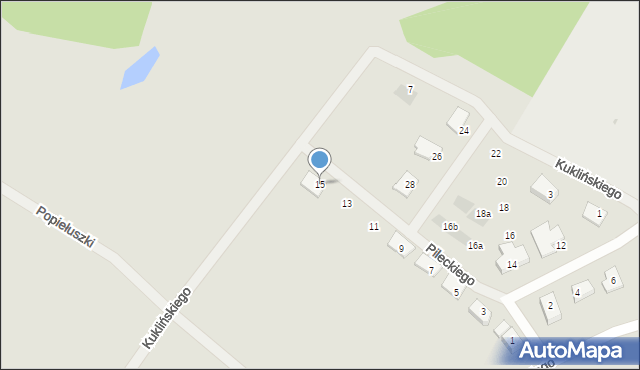 Tczew, Pileckiego Witolda, rtm., 15, mapa Tczew