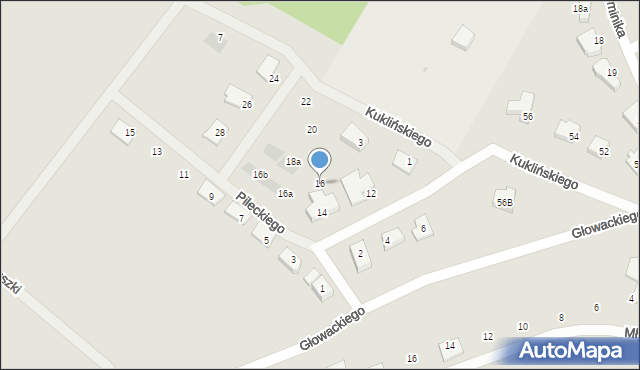 Tczew, Pileckiego Witolda, rtm., 16, mapa Tczew