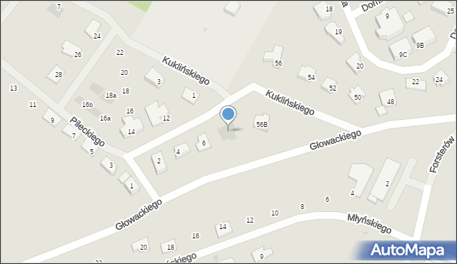 Tczew, Pileckiego Witolda, rtm., 8, mapa Tczew