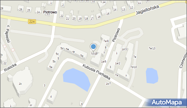 Tczew, Piotrowo, 7d/15, mapa Tczew