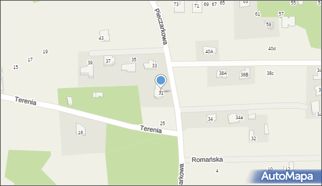 Terenia, Pieczarkowa, 31, mapa Terenia