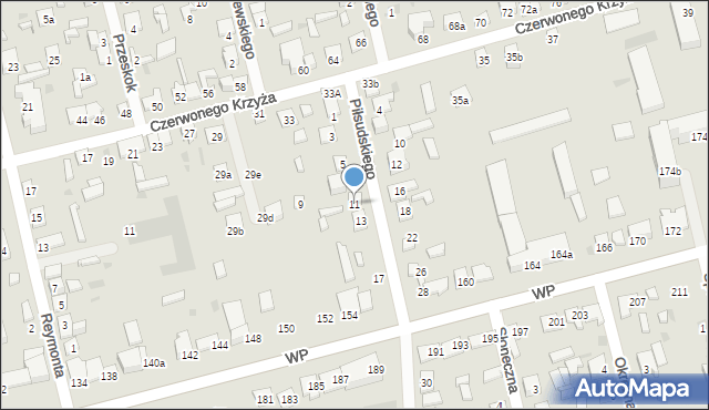 Terespol, Piłsudskiego Józefa, marsz., 11, mapa Terespol