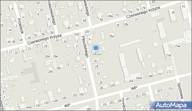 Terespol, Piłsudskiego Józefa, marsz., 14, mapa Terespol