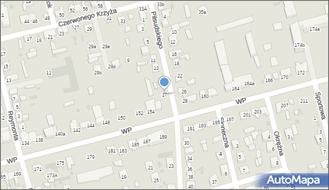 Terespol, Piłsudskiego Józefa, marsz., 17, mapa Terespol