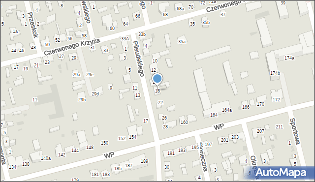 Terespol, Piłsudskiego Józefa, marsz., 18, mapa Terespol