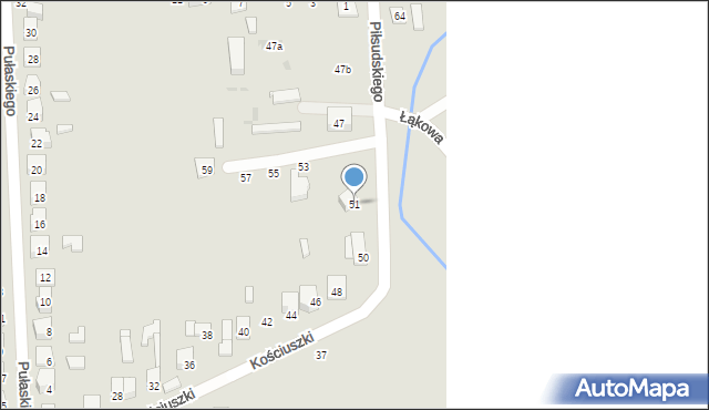 Terespol, Piłsudskiego Józefa, marsz., 51, mapa Terespol