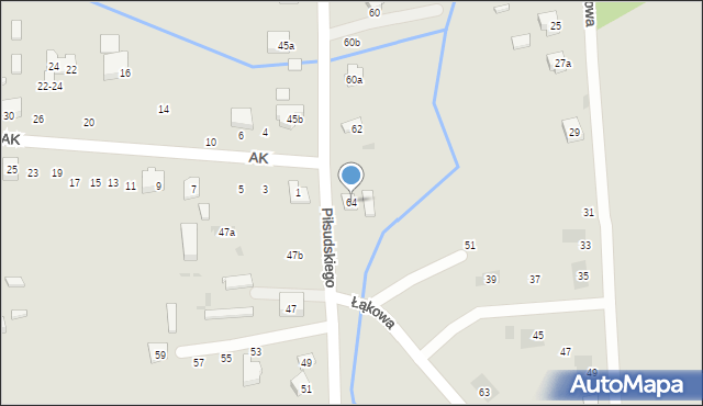 Terespol, Piłsudskiego Józefa, marsz., 64, mapa Terespol