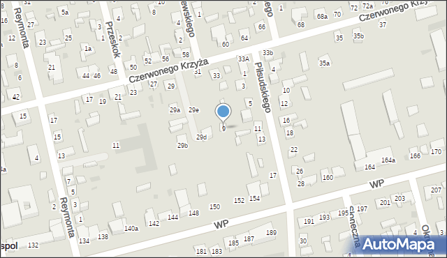 Terespol, Piłsudskiego Józefa, marsz., 9, mapa Terespol