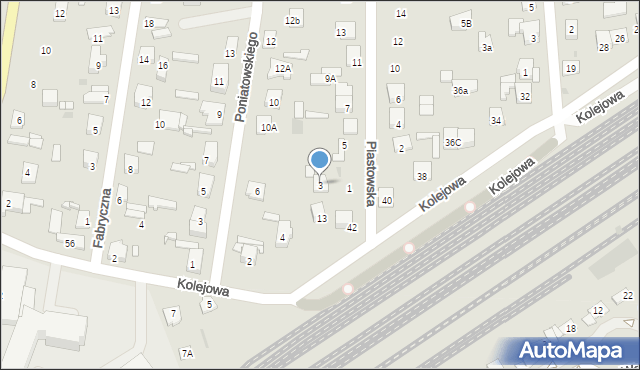 Tłuszcz, Piastowska, 3, mapa Tłuszcz