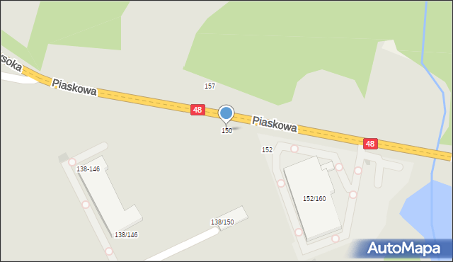 Tomaszów Mazowiecki, Piaskowa, 150, mapa Tomaszów Mazowiecki